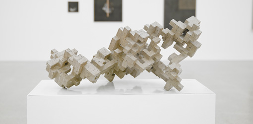 Cheyney Thompson, Broken Volume (10L), 2013, Installationsansicht: and Materials and Money and Crisis, mumok, Wien, 8.11.2013 – 2.2.2014, Photo: Gregor Titze.